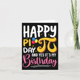 Pi Day Verjaardag Wiskunde Lover Happy Pi Day Ja H Kaart