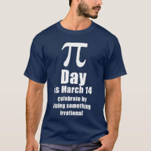 Pi Day viering shirt, donker