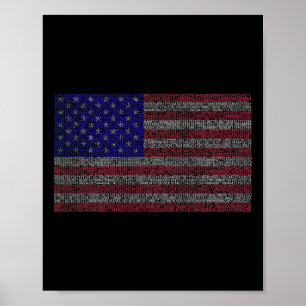 Pi Day Vlag van de Verenigde Staten Wiskunden 3.14 Poster