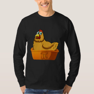 Pi Day Wiskunde Chicken Pot Pie Geek Nerd Wiskunde T-shirt