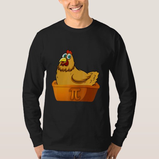 Pi Day Wiskunde Chicken Pot Pie Geek Nerd Wiskunde T-shirt (Voorkant)