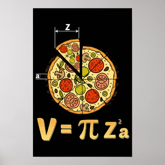 Pi Day Wiskunde Class Teacher Pizza Gag Poster (Voorkant)