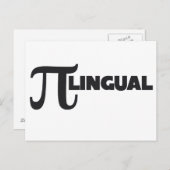 Pi Day Wiskunde Geek humor Briefkaart (Voorkant / Achterkant)