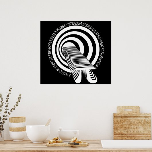 Pi Day Wiskunde Infinity Poster (Keuken)