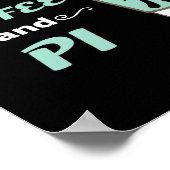 Pi Day Wiskunde Koffie Lover Geometry Calculus Tri Poster (Hoek)