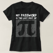 Pi Day Wiskunde leraar student geek Gezegde Funny  T-shirt (Design voorkant)
