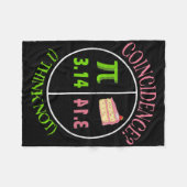 Pi Day Wiskunde Lover 3.14 Pie Toeval Ik denk van Fleece Deken (Voorkant (Horizontaal))