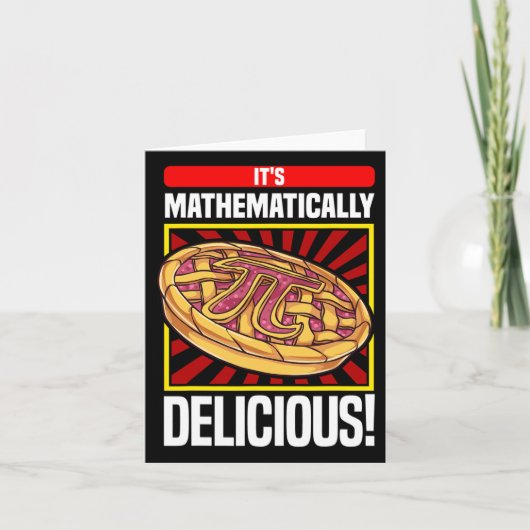 Pi Day Wiskunde Lover Apple Pie Kaart (Voorkant)