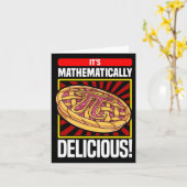 Pi Day Wiskunde Lover Apple Pie Kaart (Gele Bloem)