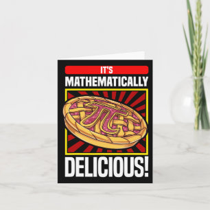 Pi Day Wiskunde Lover Apple Pie Kaart
