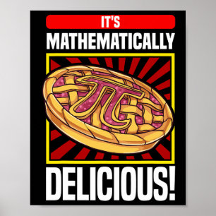 Pi Day Wiskunde Lover Apple Pie Poster