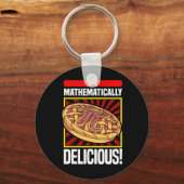 Pi Day Wiskunde Lover Apple Pie Sleutelhanger (Voorkant)