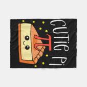 Pi Day Wiskunde Lover-student 3.14 Cutie Pie Fleece Deken (Voorkant (Horizontaal))
