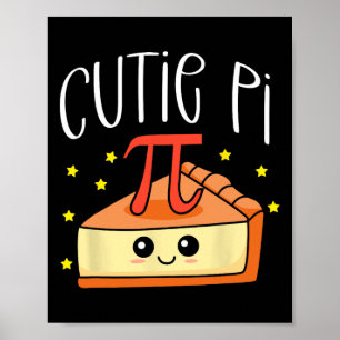 Pi Day Wiskunde Lover-student 3.14 Cutie Pie Poster