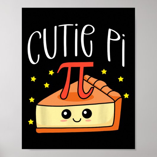 Pi Day Wiskunde Lover-student 3.14 Cutie Pie Poster (Voorkant)