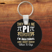 Pi Day Wiskunde Nerd - Noem me Pi Irrationeel Weet Sleutelhanger (Voorkant)