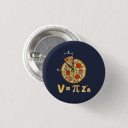 Pi Day Wiskunde Nerd Pizza Formule Ronde Button 3,2 Cm (Voorkant /achterkant)