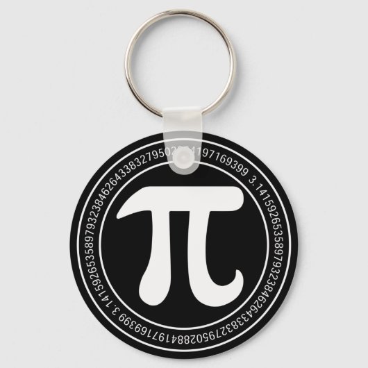 Pi Day Wiskunde Ronde Sleutelhanger (Voorkant)
