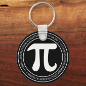 Pi Day Wiskunde Ronde Sleutelhanger (Voorkant)
