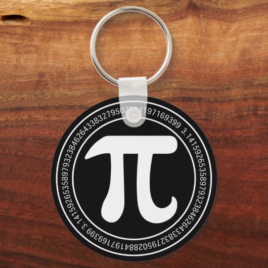 Pi Day Wiskunde Ronde Sleutelhanger (Voorkant)