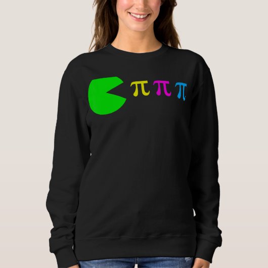 Pi Day Wiskunde Science Ate Pi Symbol Color Trui (Voorkant)