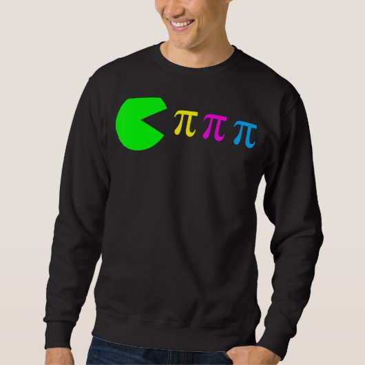 Pi Day Wiskunde Science Ate Pi Symbol Color Trui (Voorkant)