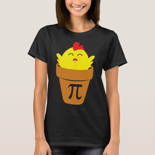 Pi Day Wiskunde T Shirt Funny Chicken Pot Pie T Sh (Voorkant)