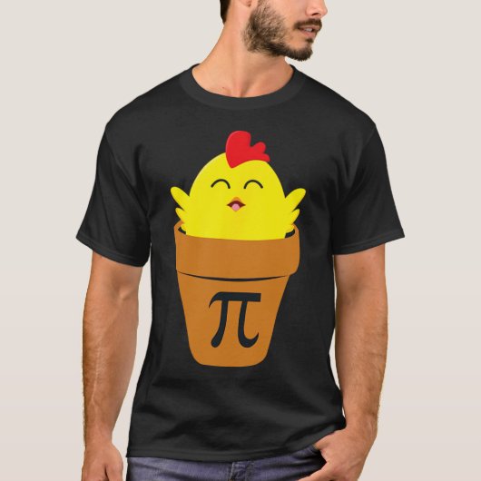 Pi Day Wiskunde T Shirt Funny Chicken Pot Pie T Sh (Voorkant)