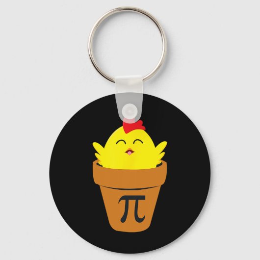 Pi Day Wiskunde T Shirt Funny Chicken Pot Pie T Sh Sleutelhanger (Voorkant)