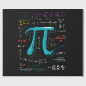 Pi Day Wiskunde vergelijking mathematisch lerarens Cadeaupapier (Vlak)