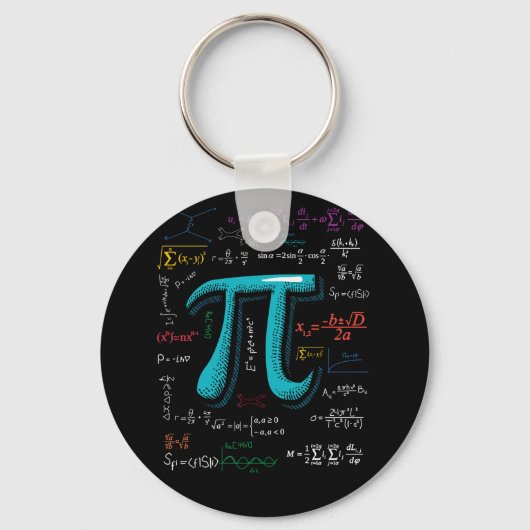 Pi Day Wiskunde vergelijking mathematisch lerarens Sleutelhanger (Voorkant)