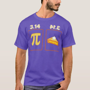 Pi Day Wiskunde vergelijking T-shirt