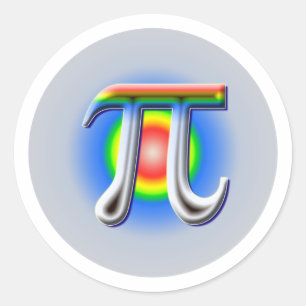 Pi Day Zone Ronde Sticker