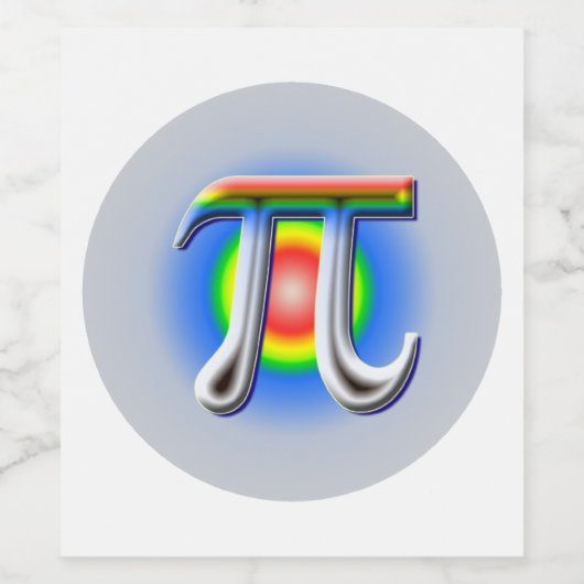 Pi Day Zone Wijn Etiket (Enkel label)