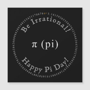 Pi, de irrationele wiskundige constante magnetisch