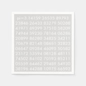 pi Digits Wiskunde Love pi= 3.14159 pi Dag servet (Voorkant)