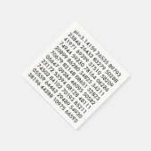 pi Digits Wiskunde Love pi= 3,14159 pi Day Black w Servet (Hoek)
