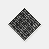 pi Digits Wiskunde Love pi= 3,14159 pi Day Black w Servet (Hoek)