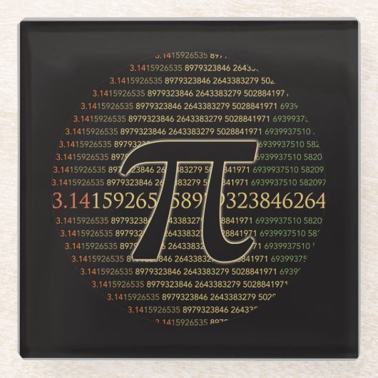 Pi Eclipse Glazen Onderzetter (Voorkant)