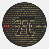 Pi Eclipse Ronde Sticker (Voorkant)