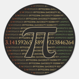 Pi Eclipse Ronde Sticker