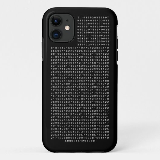 Pi eerste 1000 cijfers Case-Mate iPhone case (Achterkant)