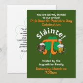 PI EN BIER ST PATRICKS DAG uitnodiging (Voorkant / Achterkant)
