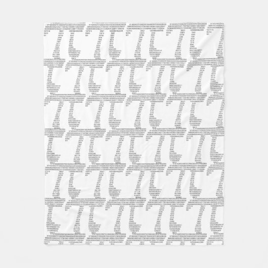 Pi Fleece Deken (Voorkant)