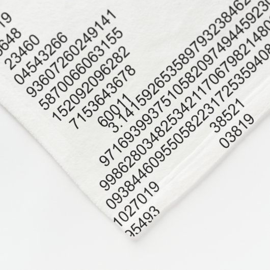 Pi Fleece Deken (Hoek)