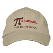 Pi-formule Geborduurde Pet (Voorkant)