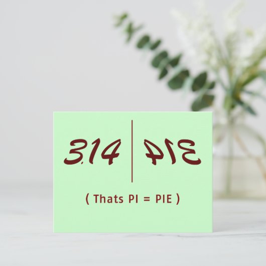 PI Fun Briefkaart (Staand voorkant)