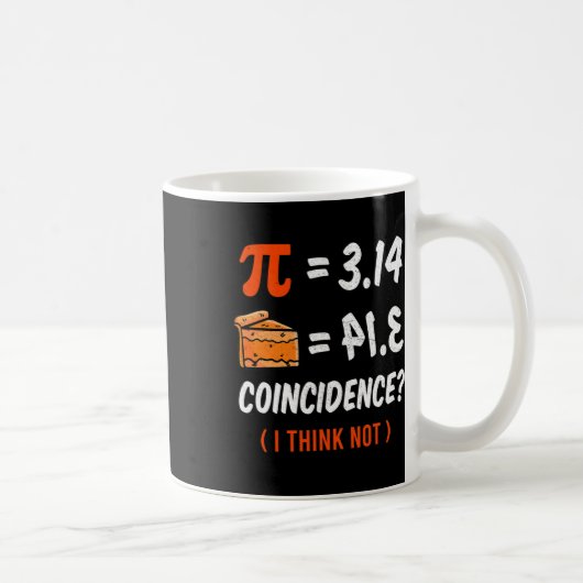 Pi Funny Pie Shirt Dames Koffiemok (Rechts)