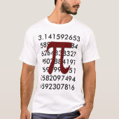 PI - Funny Wiskunde T-shirt (Voorkant)
