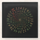 Pi Galaxy Glazen Onderzetter (Voorkant)